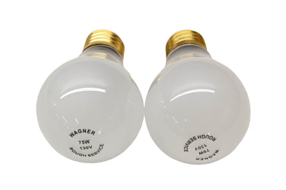 Wagner 75WRS Rough Service Light Bulbs Qty 2 NOS