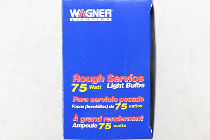 Wagner 75WRS Rough Service Light Bulbs Qty 2 NOS