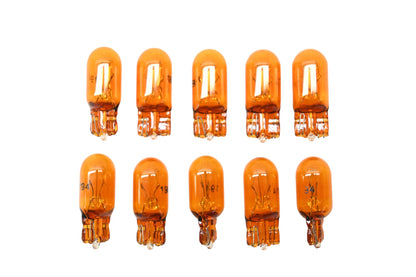 Wagner 194NA Amber Miniature Light Bulbs Qty 10 NOS