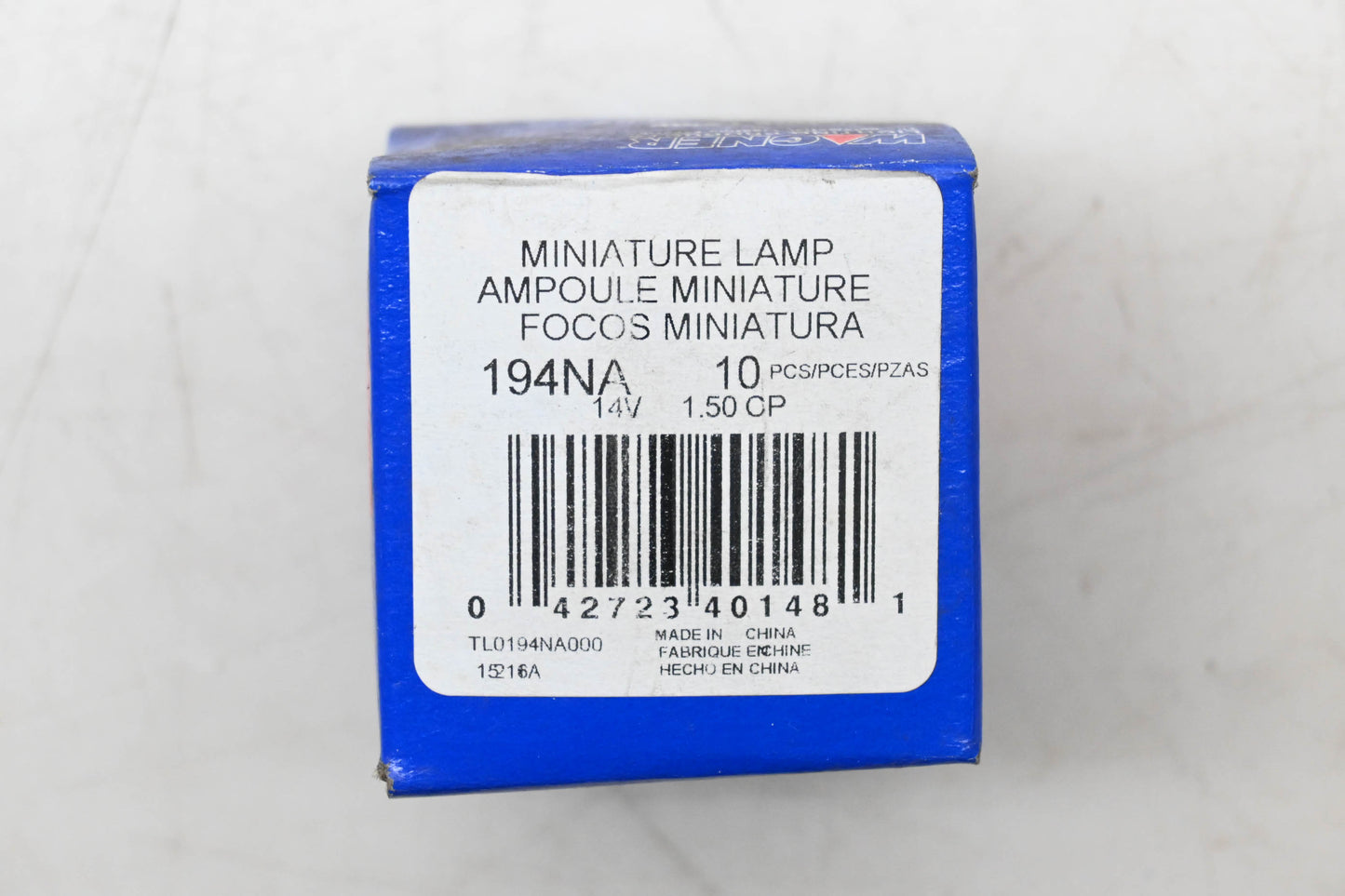 Wagner 194NA Amber Miniature Light Bulbs Qty 10 NOS