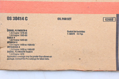 Fel-Pro OS 30414 C Oil Pan Gasket NOS