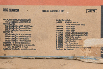 Fel-Pro MS 93020, 10048962 Intake Manifold Gasket Kit NOS
