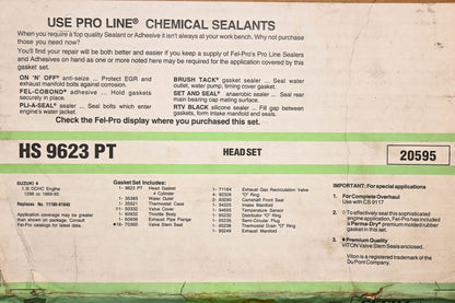 Fel-Pro HS 9623 PT, 11100-61840 Head Gasket Kit NOS