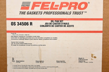 Fel-Pro OS 34506 R Oil Pan Gasket NOS