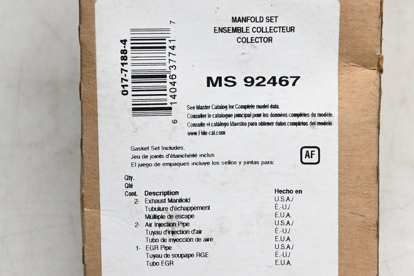 Fel-Pro MS 92467 Exhaust Manifold Gasket Kit NOS