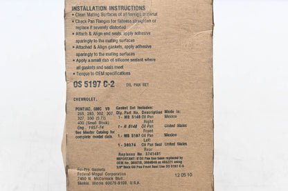 Fel-Pro OS 5197 C-2 Oil Pan Gasket Kit NOS