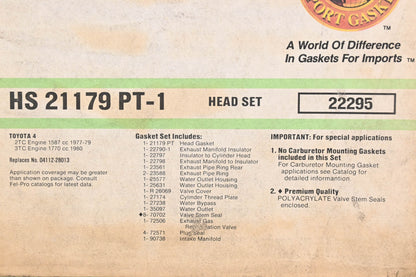 Fel-Pro HS 21179 PT-1 Head Gasket Kit NOS
