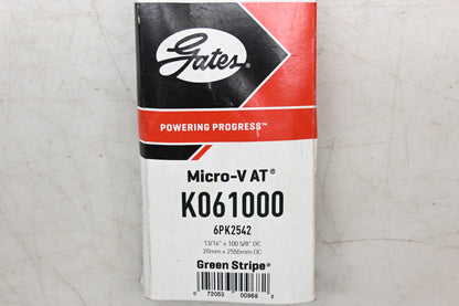 Gates K061000, 6PK2542 Micro-V Serpentine Belt NOS