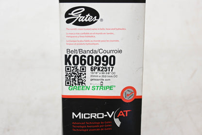 Gates K060990, 6PK2517 Micro-V Serpentine Belt NOS