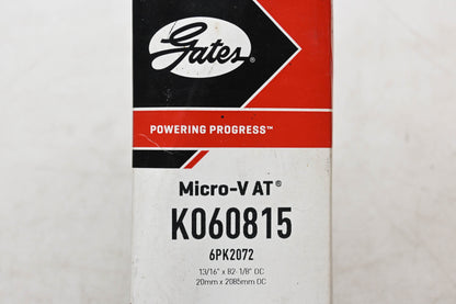 Gates K060815, 6PK2072 Micro-V Serpentine Belt NOS