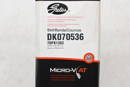 Gates DK070536, 7DPK1363 Duel Sided Micro-V Serpentine Belt NOS