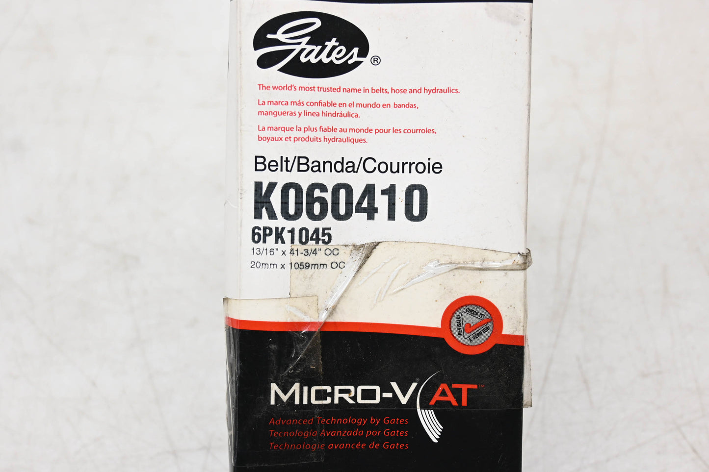 Gates K060410, 6PK1045 Micro-V Serpentine Belt NOS