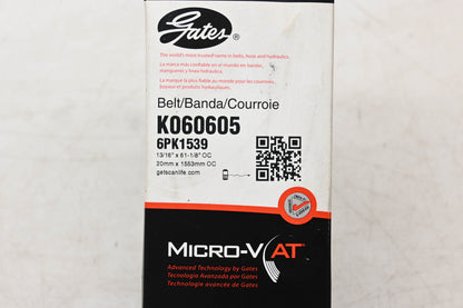 Gates K060605, 6PK1539 Micro-V Serpentine Belt NOS
