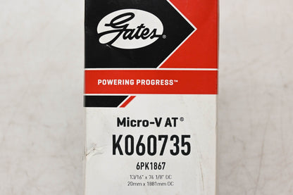 Gates K060735, 6PK1867 Micro-V Serpentine Belt NOS