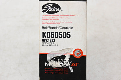 Gates K060505, 6PK1282 Micro-V Serpentine Belt NOS