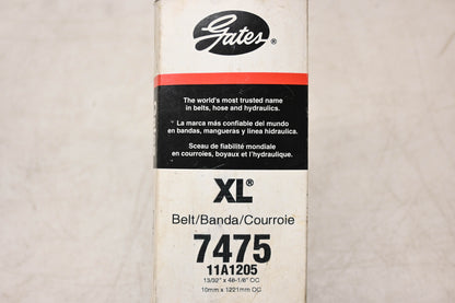 Gates 7475, 11A1205 XL Accessory Drive Belt NOS