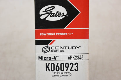 Gates K060923, 6PK2346 Micro-V Serpentine Belt NOS