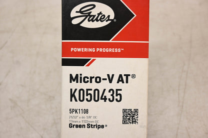 Gates K050435, 5PK1108 Micro-V Serpentine Belt NOS