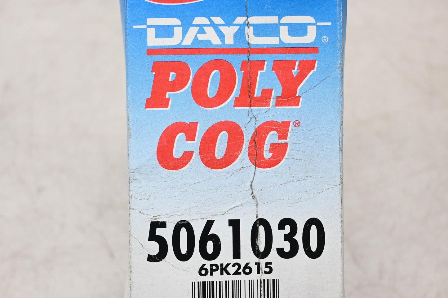 Dayco 5061030, 6PK2615 Poly Cog Serpentine Belt NOS