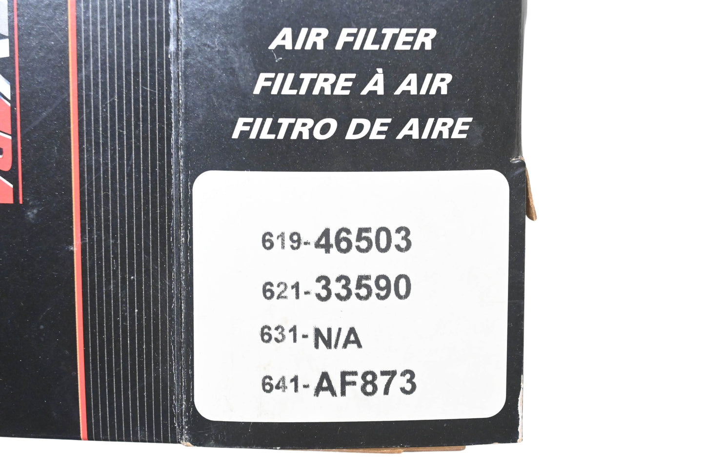Auto Extra 619-4503, 619-46503, 621-33590 Air Filter NOS