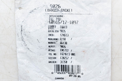 Aftermarket 9026, 60915, 31350 Exhaust Pipe Flange Gasket NOS