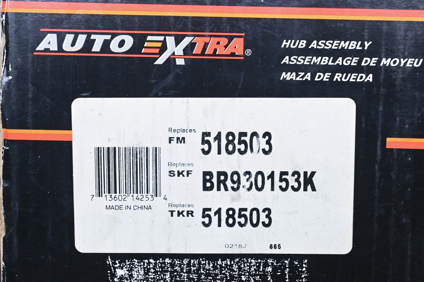 Auto Extra 518503, BR930153K Wheel Bearing & Hub Kit NOS