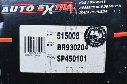 Auto Extra 515008, BR930204, SP450101 Wheel Bearing & Hub Assembly NOS