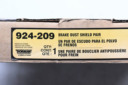 Dorman 924-209 Brake Dust Shield Kit NOS