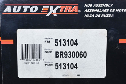 Auto Extra 513104, BR930060 Wheel Bearing & Hub Assembly NOS