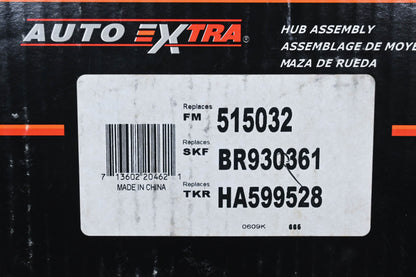 Auto Extra 515032, BR930361, HA599528 Wheel Bearing & Hub Assembly NOS