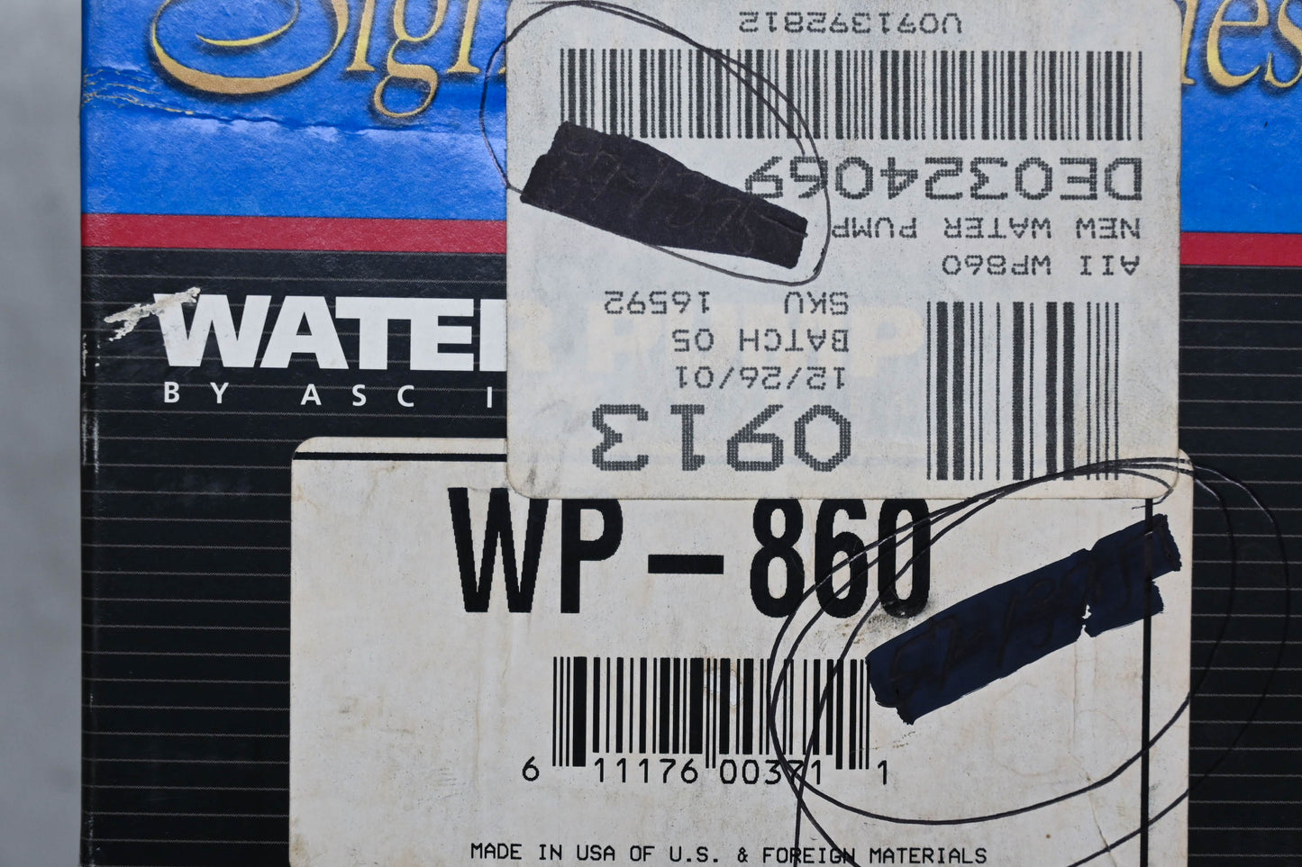 ASC Industries WP-860 Water Pump Kit NOS