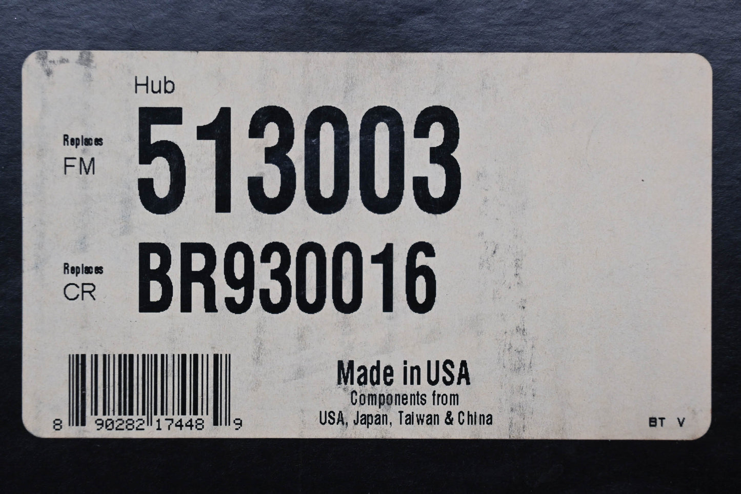 Auto Extra 513003 Wheel Bearing & Hub Assembly NOS