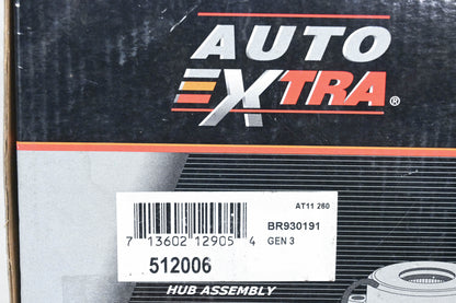 Auto Extra 512006, BR930191 Wheel Bearing & Hub Assembly NOS