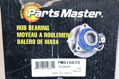 Parts Master PM515072, 515072 Wheel Bearing & Hub Assembly NOS