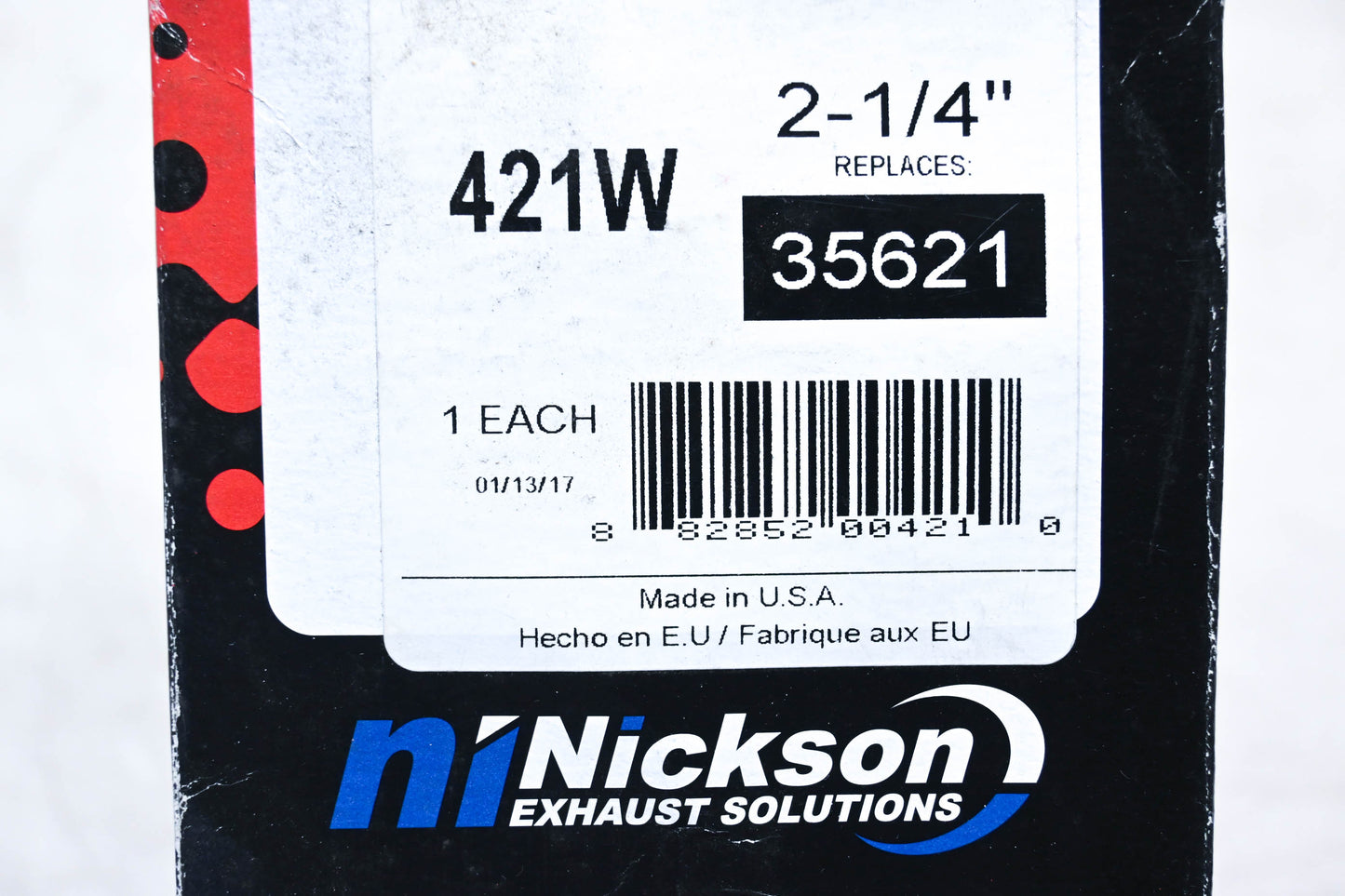 Nickson 35621, 421W Exhaust Band Clamp Kit NOS