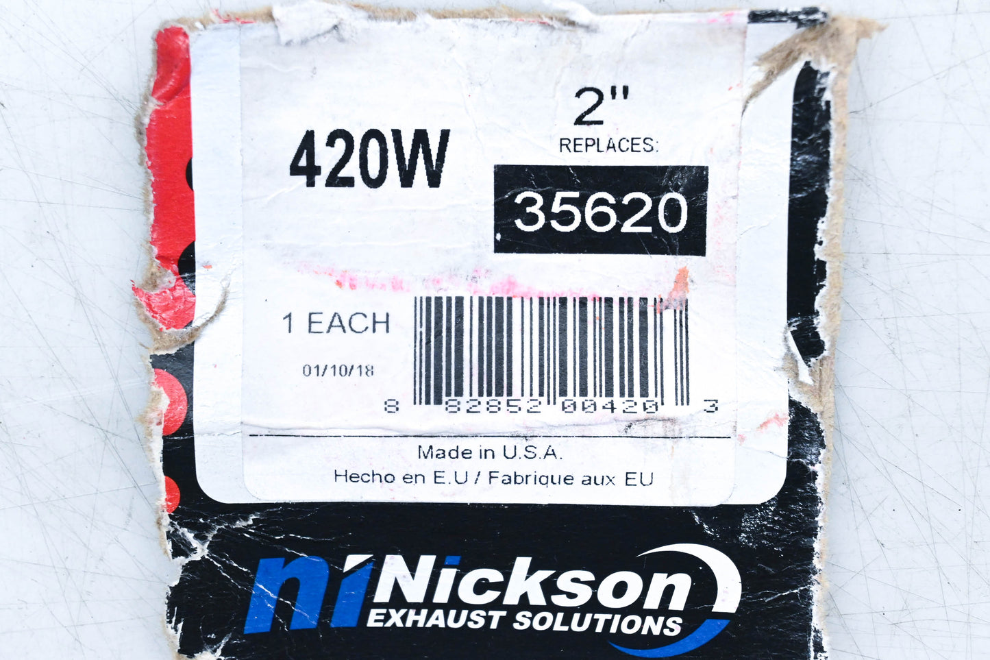 Nickson 35620, 420W Exhaust Band Clamp Kit NOS