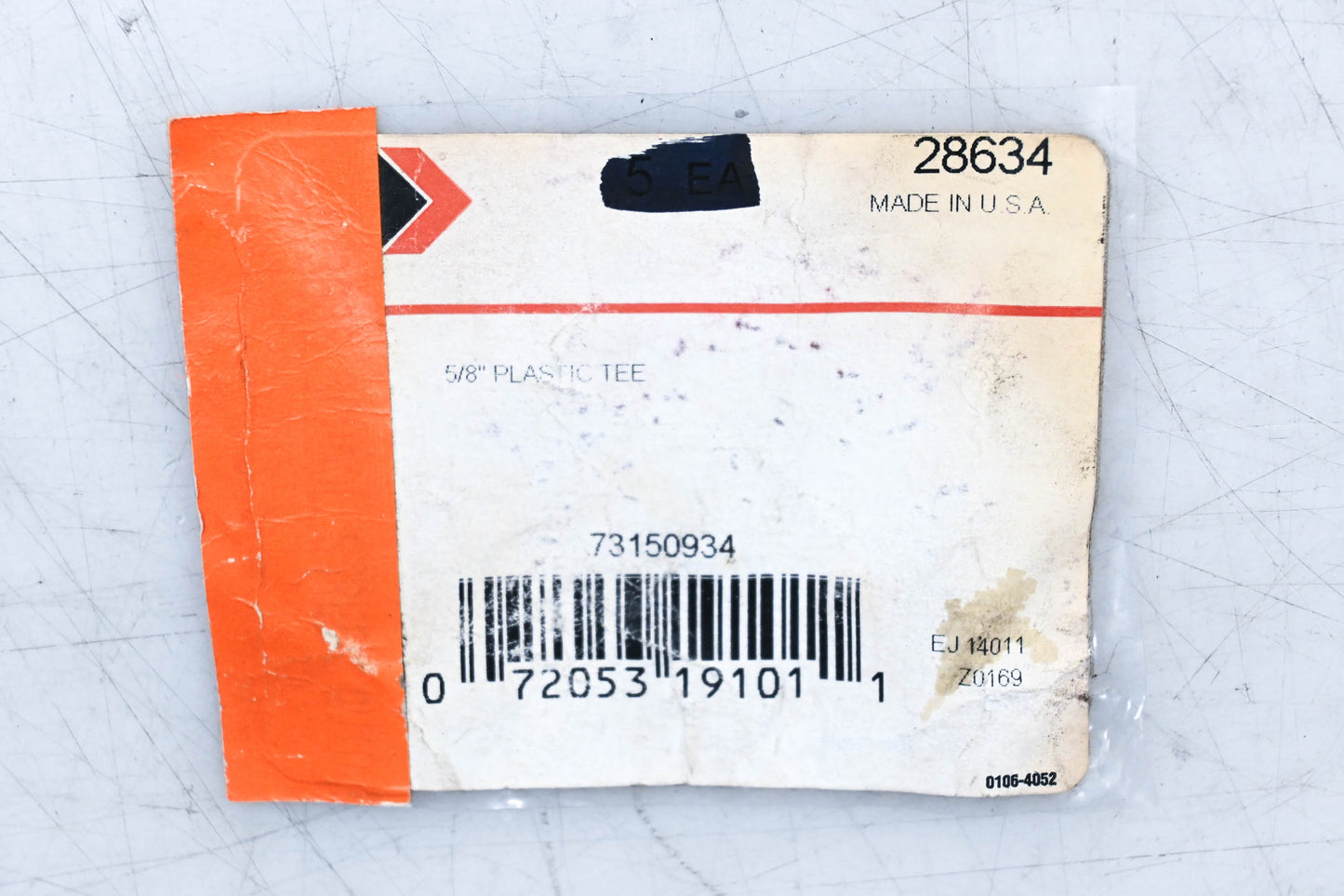 Gates 28634, 73150934 5/8" Heater Hose Connector NOS