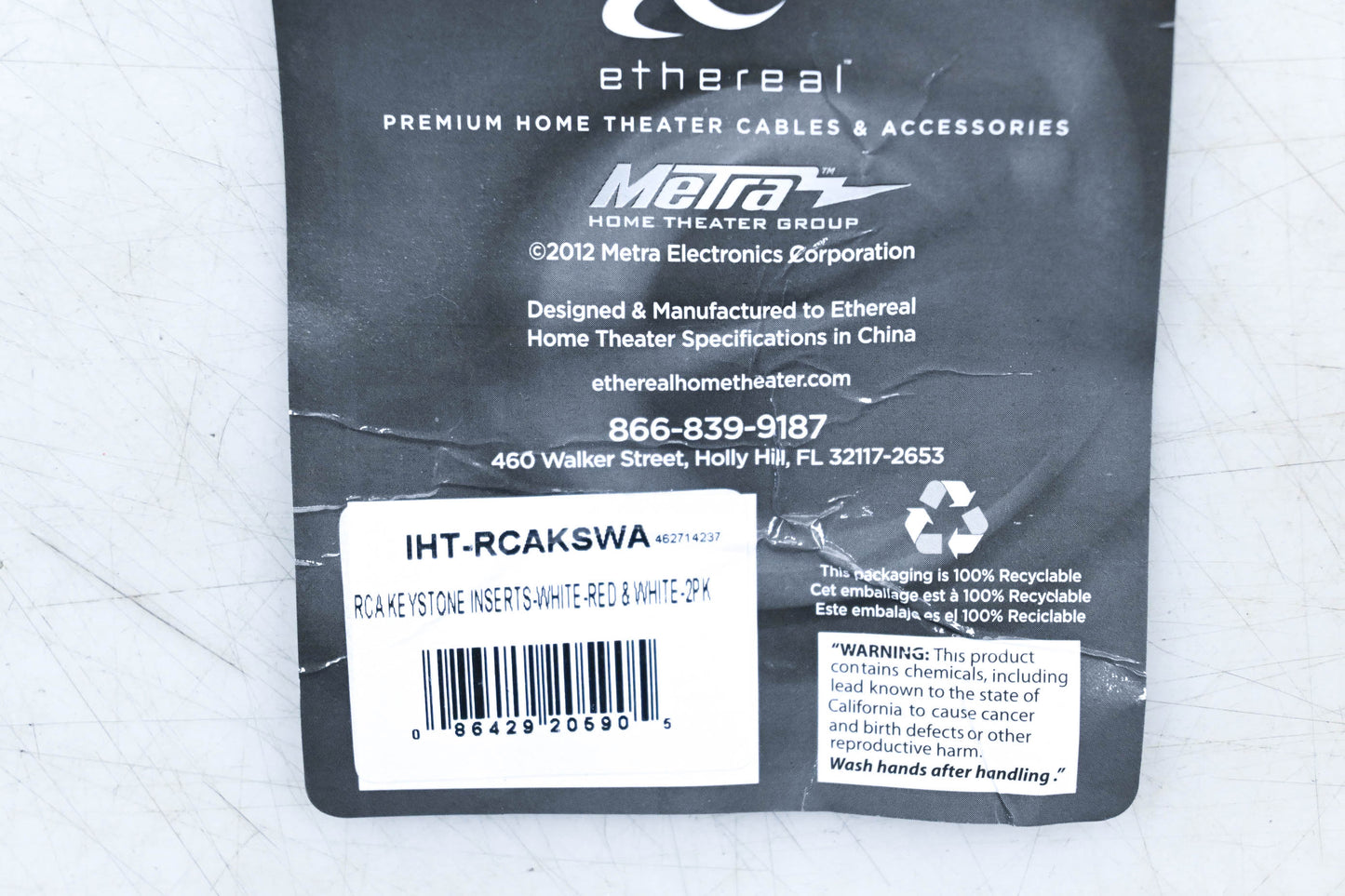 Metra IHT-RCAKSWA Ethereal RCA Keystone Insert Kit NOS