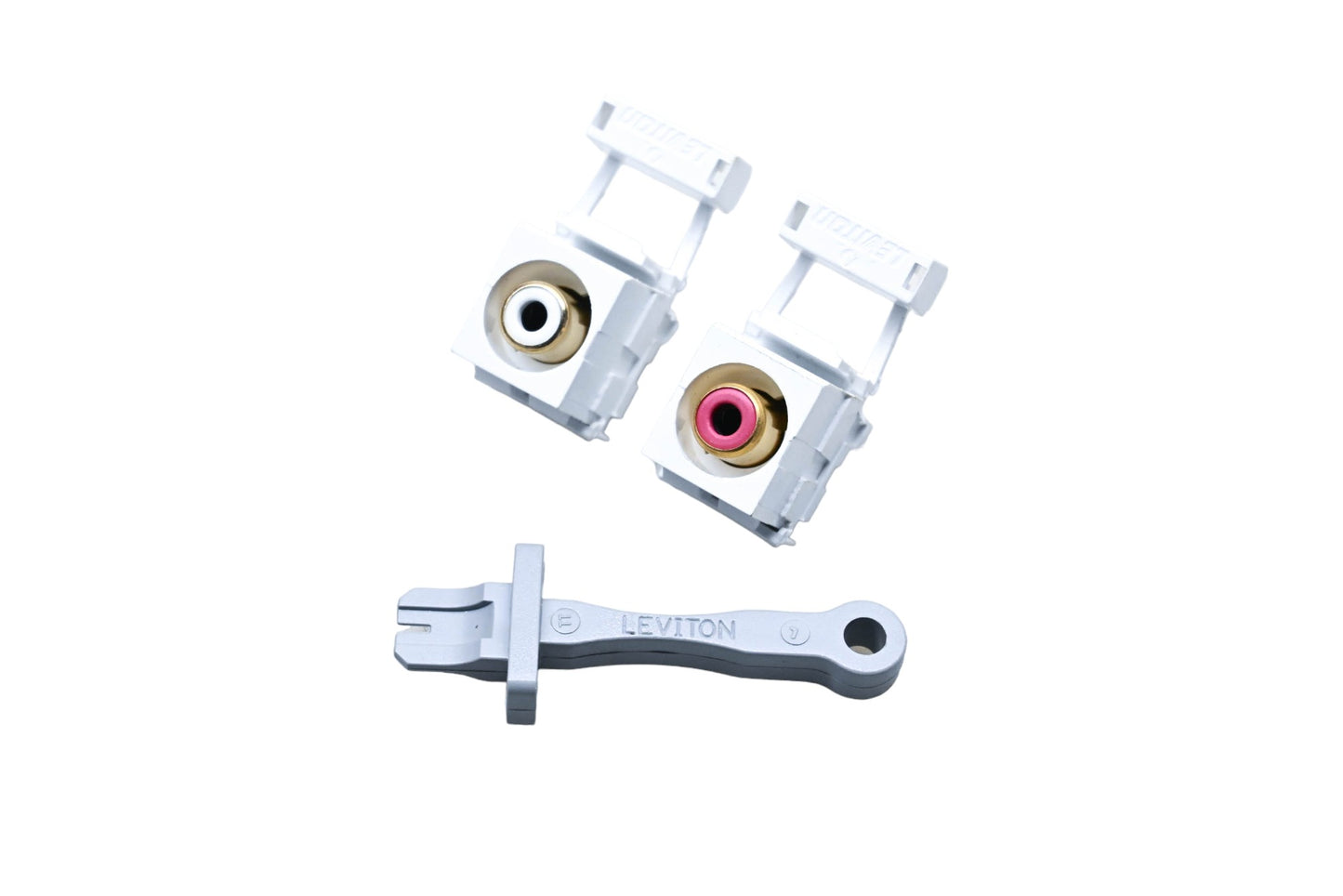 Leviton 40735-RWR RCA 110 Jack Kit NOS