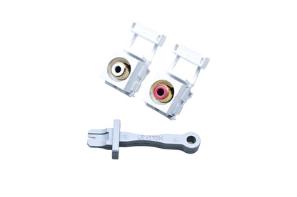 Leviton 40735-RWR RCA 110 Jack Kit NOS