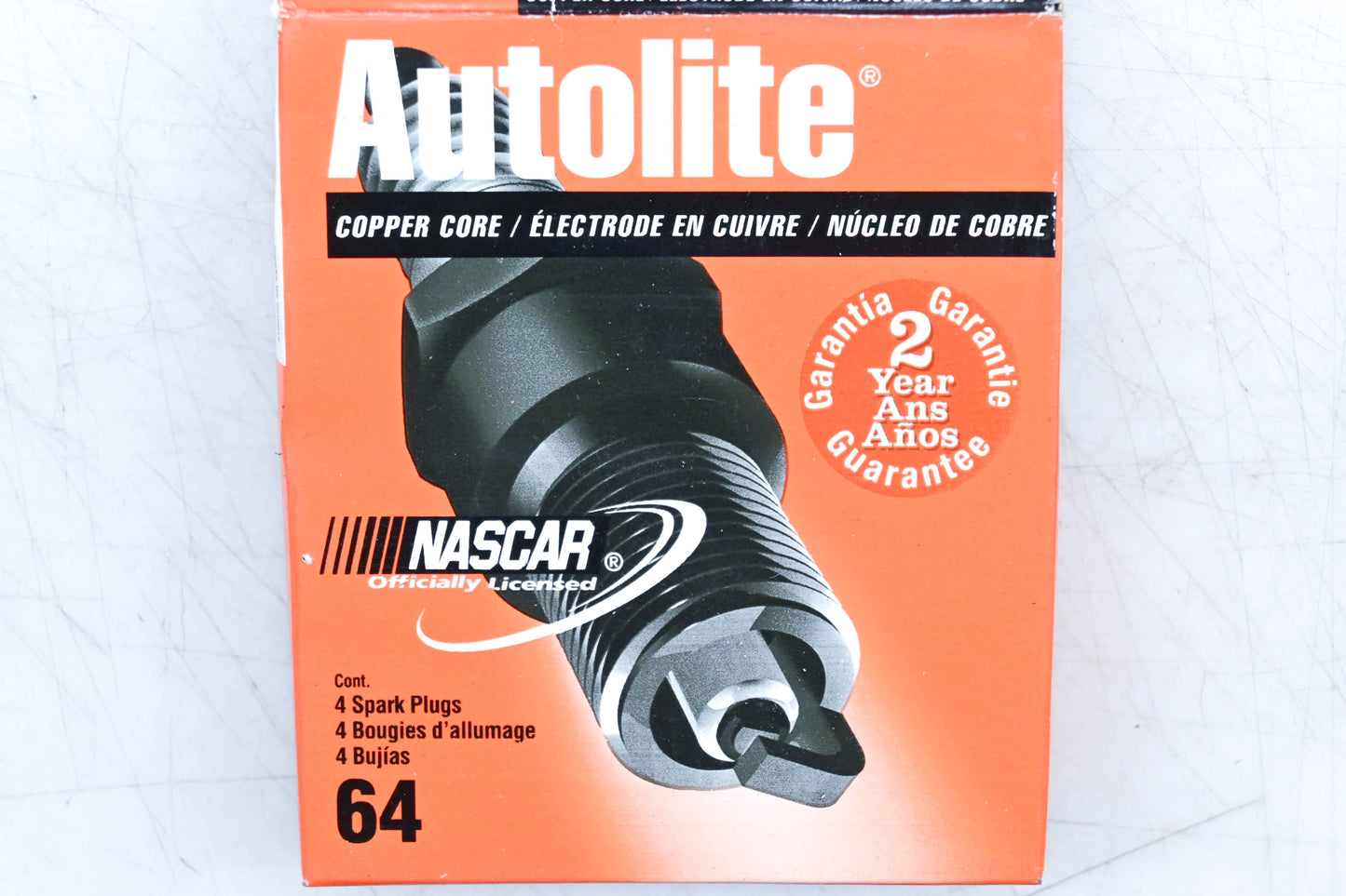 Autolite 64 Copper Core Resistor Spark Plug Kit Qty 4 NOS