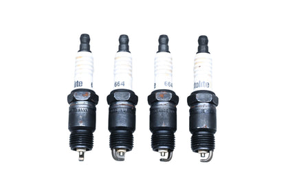 Autolite 664 Copper Core Resistor Spark Plugs Qty 4 NOS