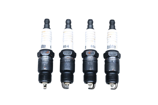 Autolite 664 Copper Core Resistor Spark Plugs Qty 4 NOS