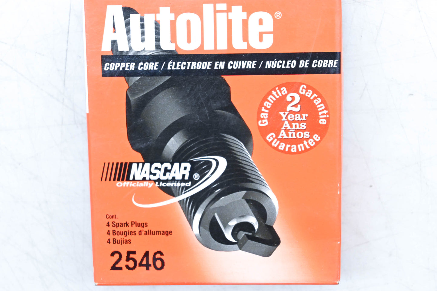 Autolite 2546 Copper Core Resistor Spark Plugs Qty 4 NOS