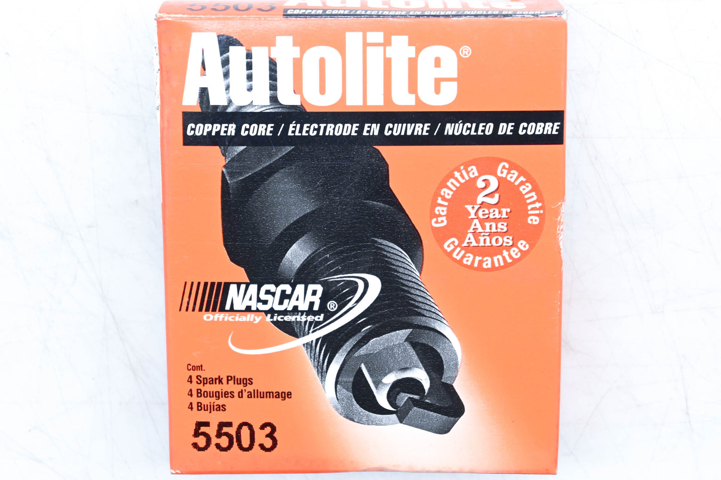 Autolite 5503 Copper Core Resistor Spark Plug Kit Qty 4 NOS