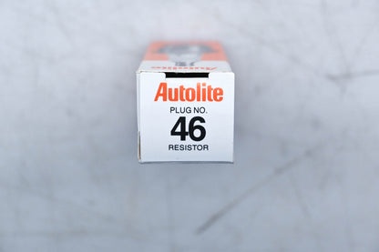 Autolite 46 Copper Core Resistor Spark Plugs Qty 4 NOS