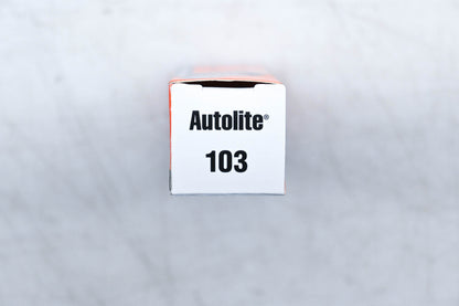 Autolite 103 Copper Core Resistor Spark Plugs Qty 2 NOS