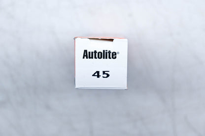 Autolite 45 Copper Core Resistor Spark Plugs Qty 2 NOS
