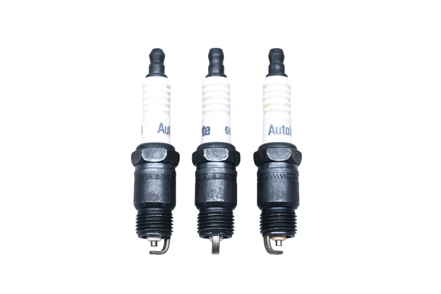 Autolite 665 Copper Core Resistor Spark Plugs Qty 3 NOS