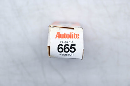 Autolite 665 Copper Core Resistor Spark Plugs Qty 3 NOS
